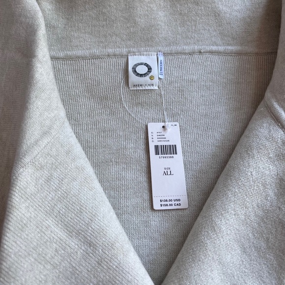 Anthropologie 💫 HP💫 Akemi + Kim Emory  Knit Kimono Wrap One Size - Picture 6 of 12